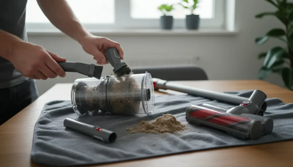 Dyson stofzuiger schoonmaken