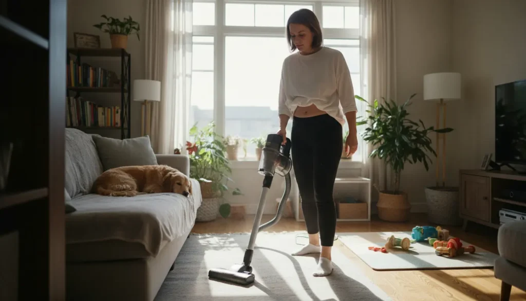 stofzuigen na keizersnede