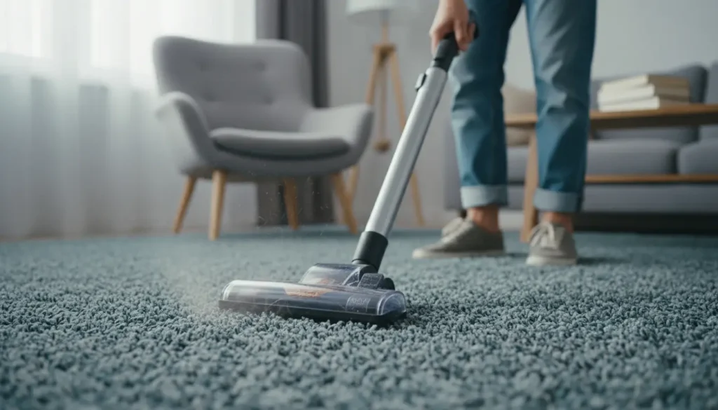 vloerbedekking stofzuigen