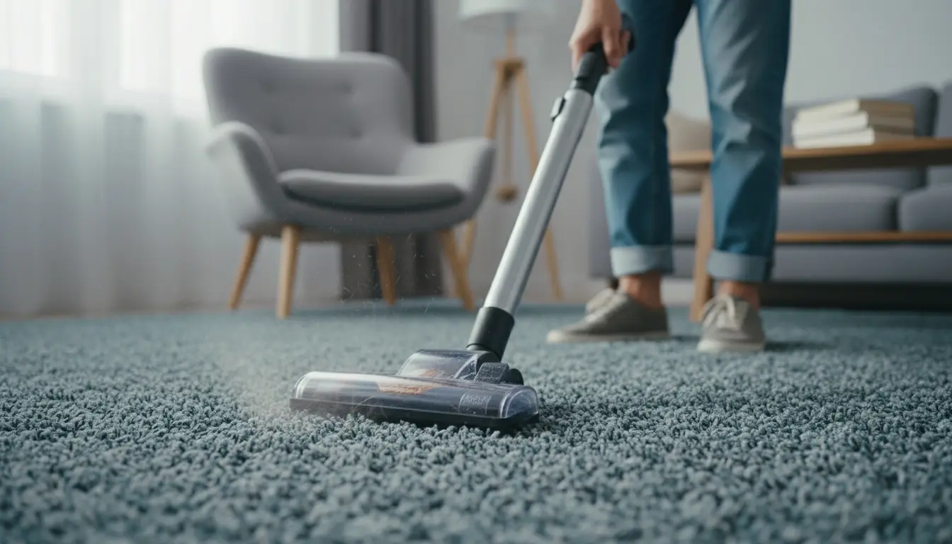 vloerbedekking stofzuigen