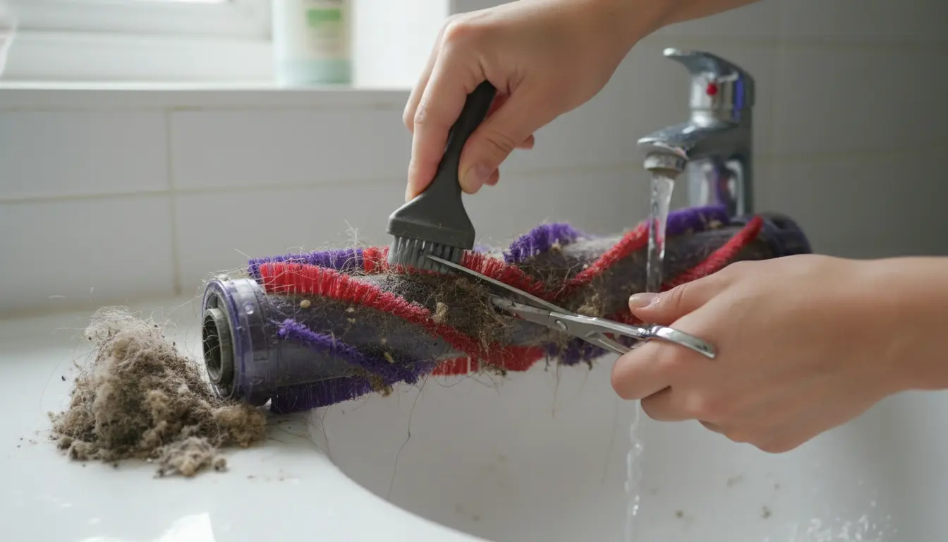 dyson borstel reinigen