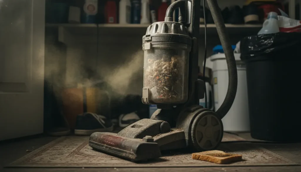 mijn stofzuiger stinkt