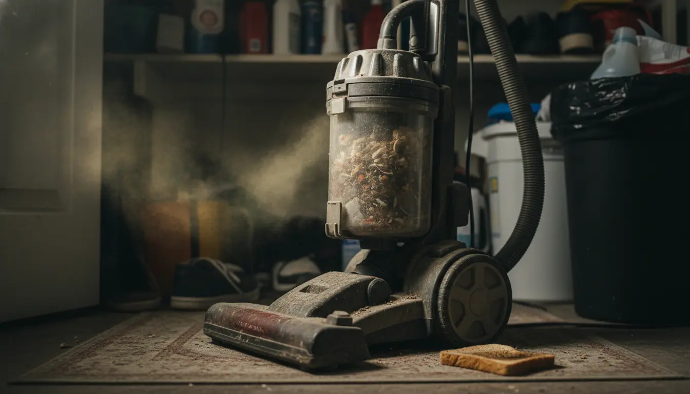 mijn stofzuiger stinkt