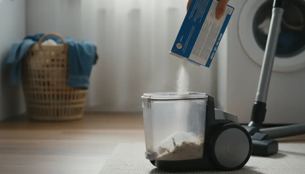 waspoeder in stofzuiger