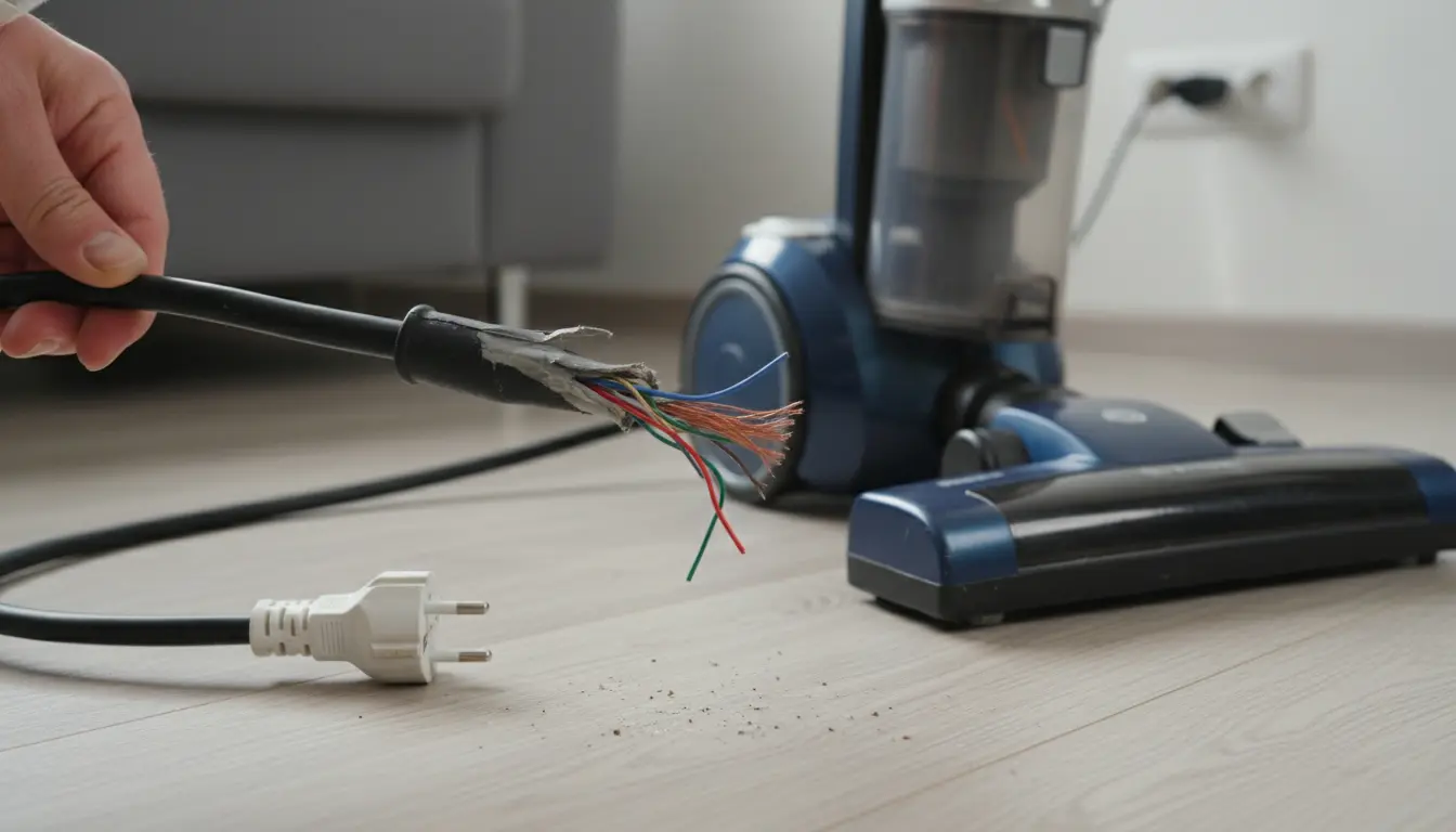 snoer stofzuiger kapot