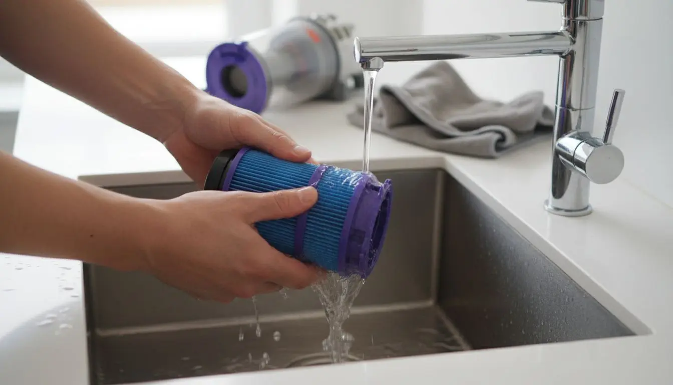 dyson motorfilter reinigen