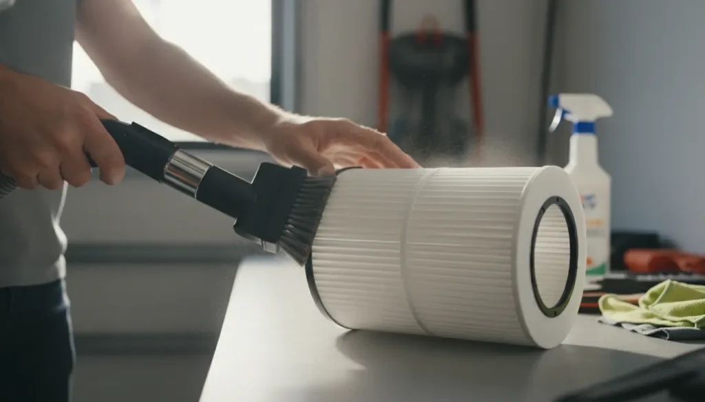 hepa filter philips schoonmaken