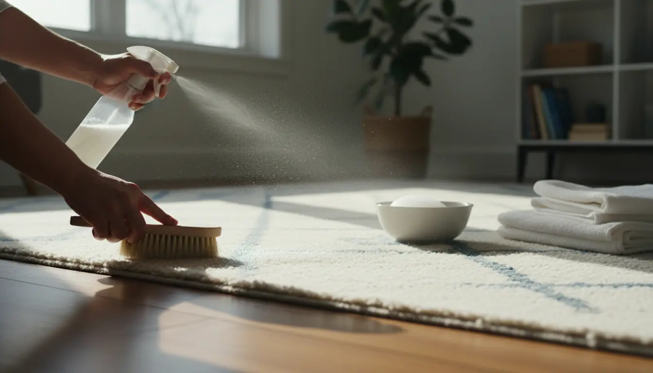 wollen tapijt opfrissen