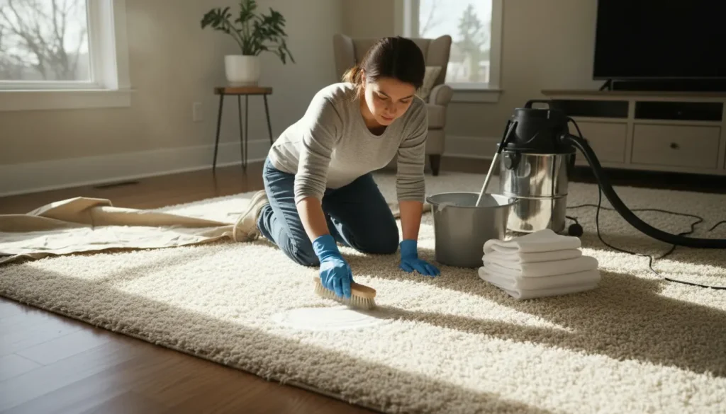 reinigen wollen tapijt