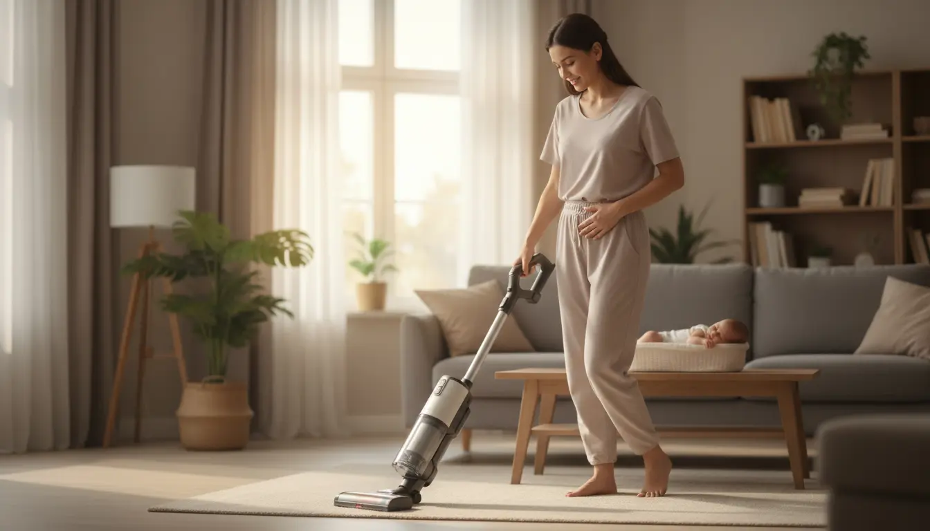 stofzuigen na keizersnede