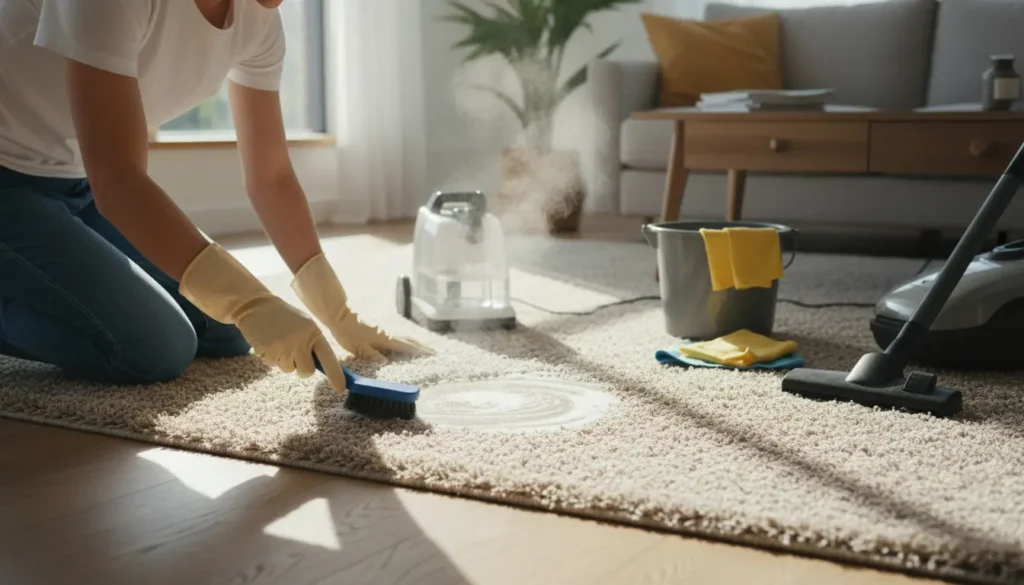 hoe maak ik mijn tapijt schoon