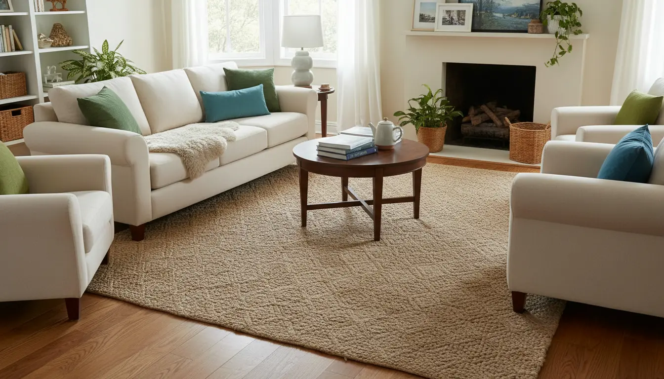 hoe groot moet een tapijt zijn